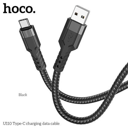U110 Type-C charging data cable Black