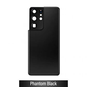 Samsung S21 Ultra Back Glass With Adhesive - Phantom Black