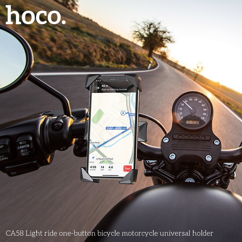 HOCO CA58 Light ride one-button bicycle motorcycle universal holder