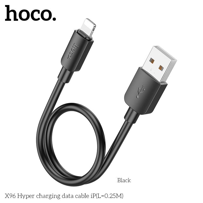 X96 Hyper charging data cable iP(L=0.25M) White