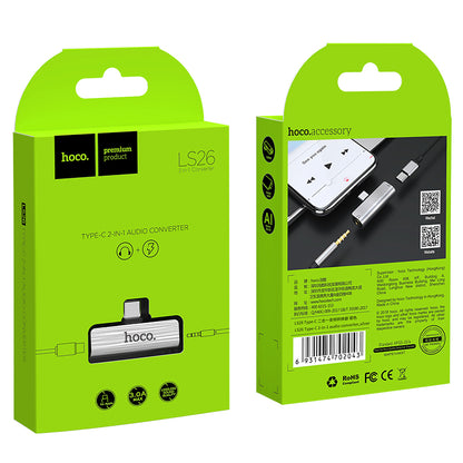 HOCO LS26 Type-C 2-in-1 audio converter