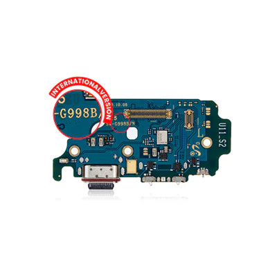 Samsung S21 Ultra G998B (Intl Version) Charging Port Board With Sim Card Reader-Oem