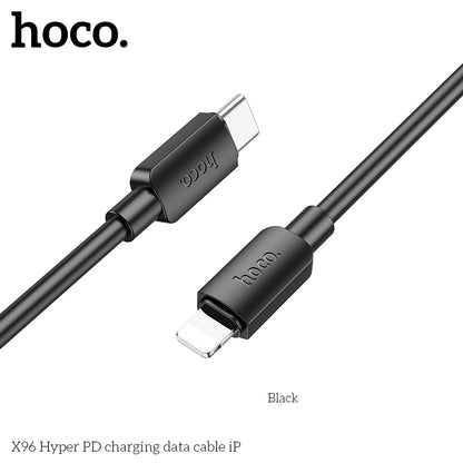 HOCO X96 Hyper PD USB-C To Lightning charging cable for iPhone (L=1m) - White
