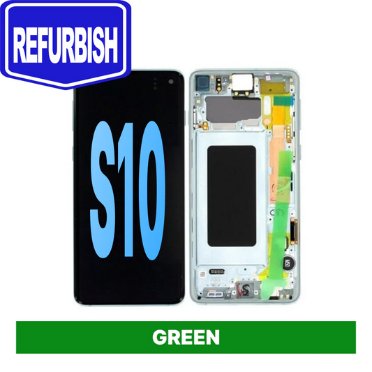Samsung Galaxy S10 Refurbished with Frame - Green