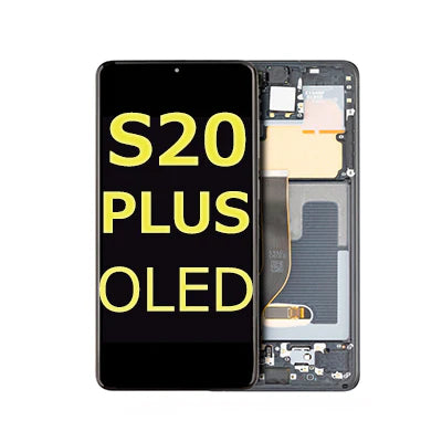Samsung Galaxy S20 Plus Compatible Amoled Assembly - Soft Oled Aftermarket - Black