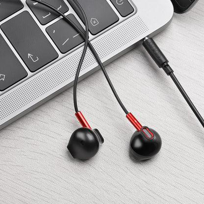 HOCO M57 Stereo Wired Headset with Mic - Black