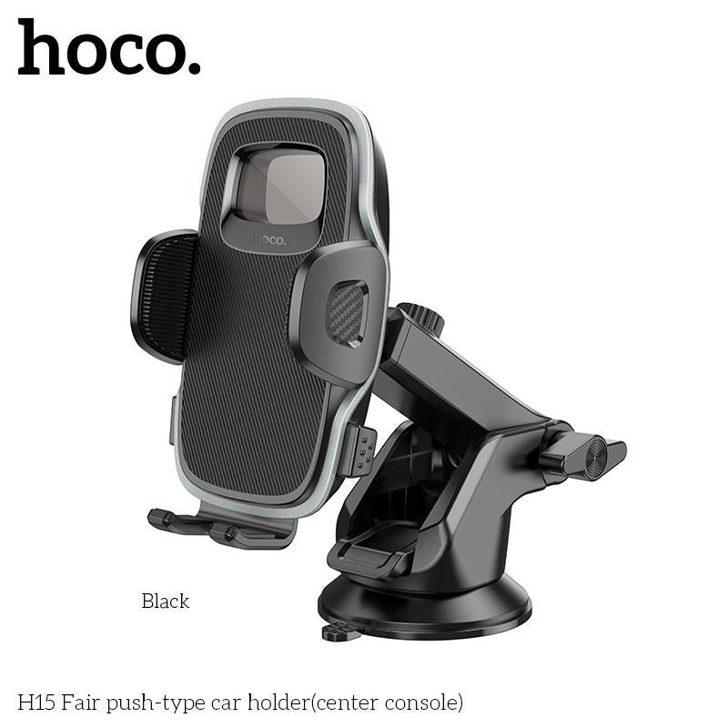 HOCO H15 Fair Push-type Car Holder (Center Console)
