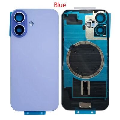 iPhone 17 Compatible Back Glass With Magsafe Magnet And Adhesive - Blue