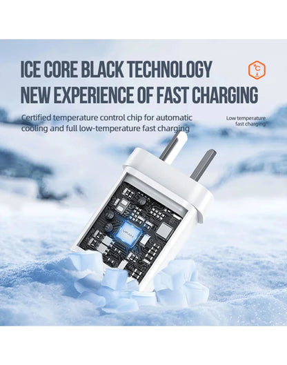 VFAN Gan 35W Dual Type-C & USB-A PD Ultra Fast Charger - AU8
