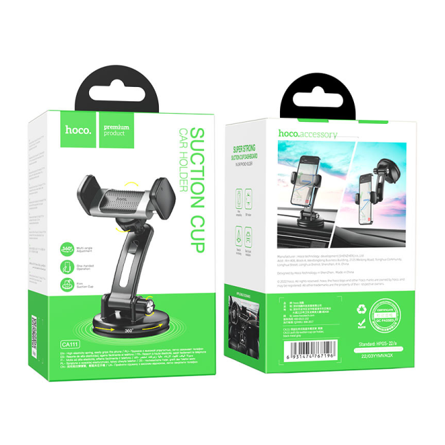 HOCO CA111 Pull Clip Suction Cup Car Holder