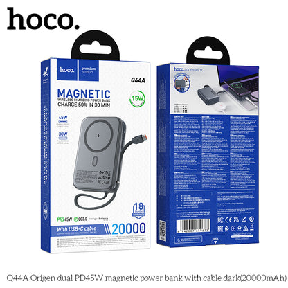 Q44A For Laptop PD45W 20000mAh Magsafe with Cable power bank