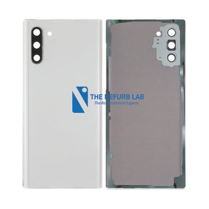Samsung Galaxy Note 10 Back Glass with Adhesive - White
