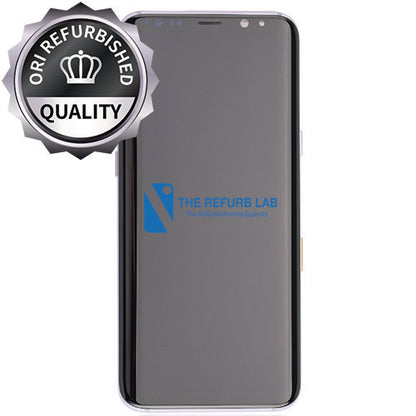 Samsung Galaxy S8 Plus Compatible Amoled Assembly with Frame Refurbished - Black