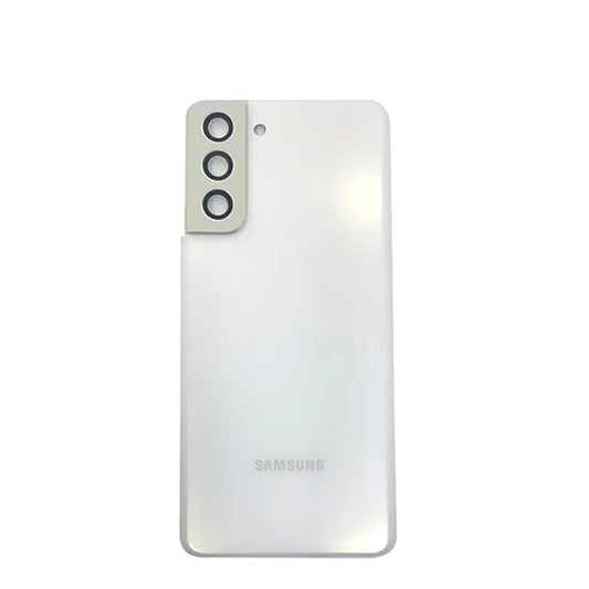 Samsung S21 Back Glass With Adhesive - Phantom White