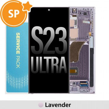 Samsung Galaxy S23 Ultra Service Pack Screen - Lavender