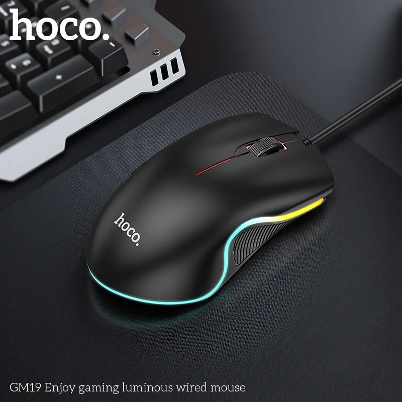 GM19 Enjoy gaming luminous wired mouse