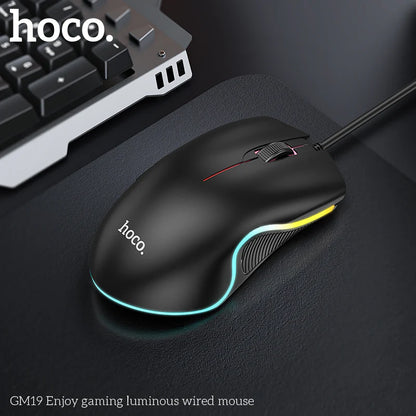 GM19 Enjoy gaming luminous wired mouse