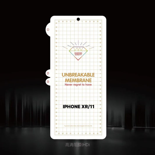 Unbreakable Membrane Screen Protector for iPhone XR/11 - 2 PACK