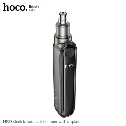 Hoco HP33 electric nose hair trimmer with display - Silver