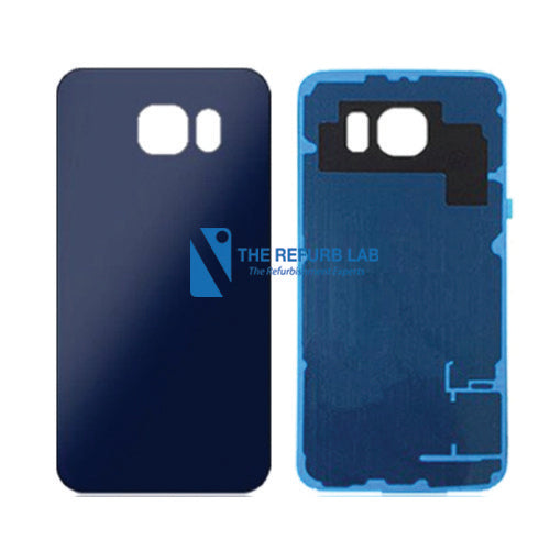 Samsung Galaxy S6 Compatible Back Cover with Adhesive - Black
