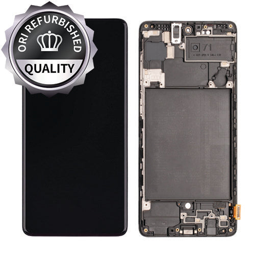 Samsung Galaxy A71 Refurbished Assembly with Frame - Black