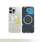 Iphone 15 Pro Max - Compatible Back Glass With Camera Lens And Magnet Aftermarket - White Titanium