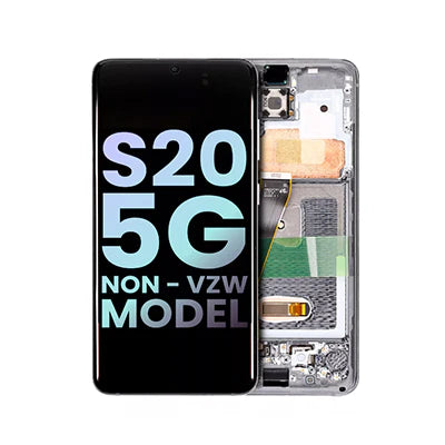 Samsung Galaxy S20 Compatible Amoled Assembly -Soft Oled Aftermarket - Cosmic Gray
