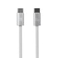 NCC XC-0111 USB-C To USB-C 65W 1.2M Braided & Aluminium Case - White