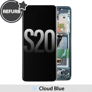 Samsung Galaxy S20 Refurbished Assembly with Frame - Blue