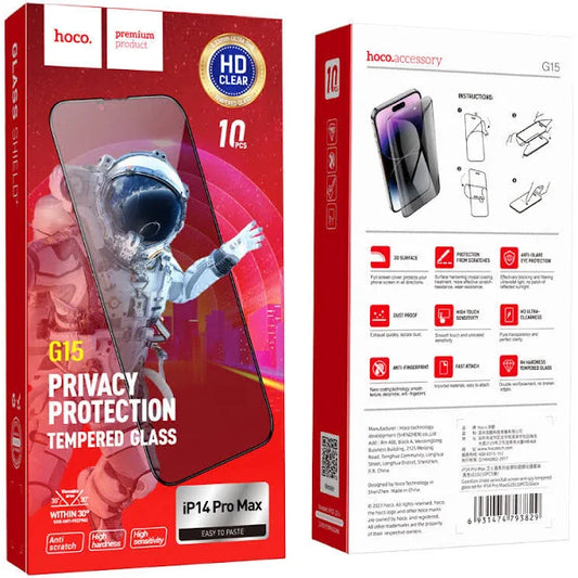 Hoco G11 Full Screen HD Privacy Protection Tempered Glass for iPXS Max/11PM