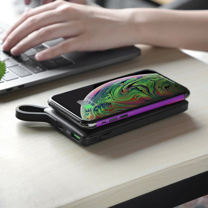 HOCO S10 Portable Wireless Charger Power Bank (10000mAh) - Black