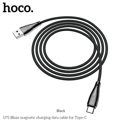 HOCO U75 Blaze magnetic Micro charging Cable - Black
