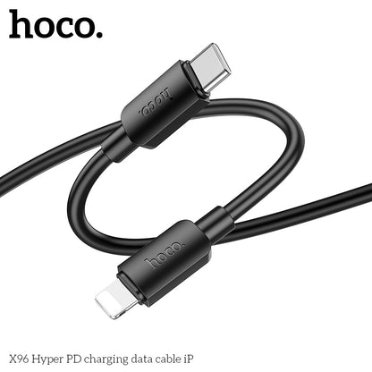 HOCO X96 Hyper PD USB-C To Lightning charging cable for iPhone (L=1m) - White