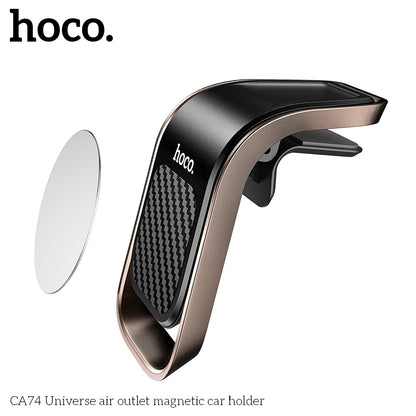 HOCO CA74 Universe air outlet magnetic car holder - Silver