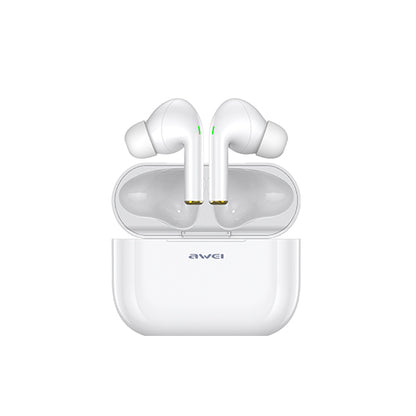 Awei T29 True Wireless Earbuds with Charging Case - White