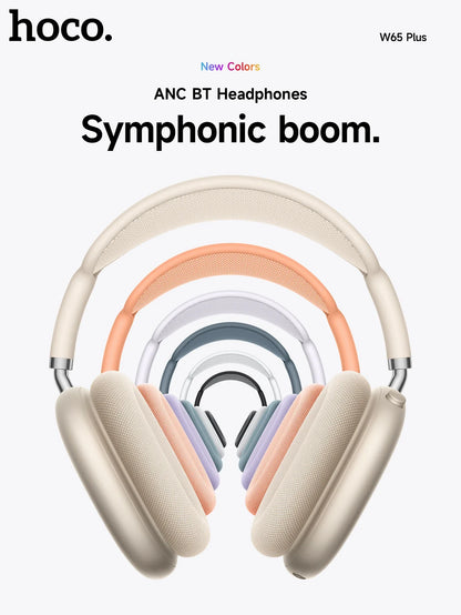W65 Plus Happy ANC BT headphones Deep Space Gray