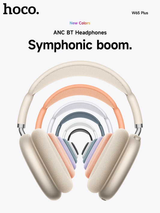 W65 Plus Happy ANC BT headphones Deep Space Gray