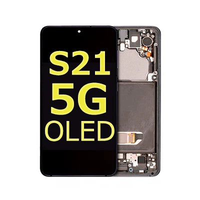 Samsung Galaxy S21 Compatible Amoled Assembly - Soft Oled Aftermarket - Pantom Gray