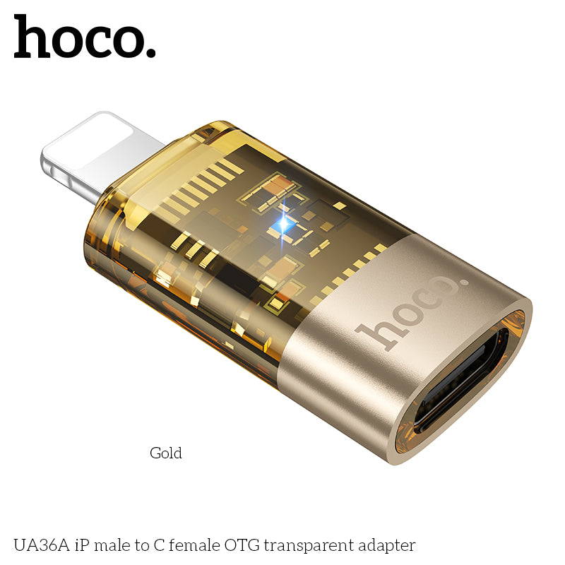 UA36A iP male to C female OTG transparent adapter