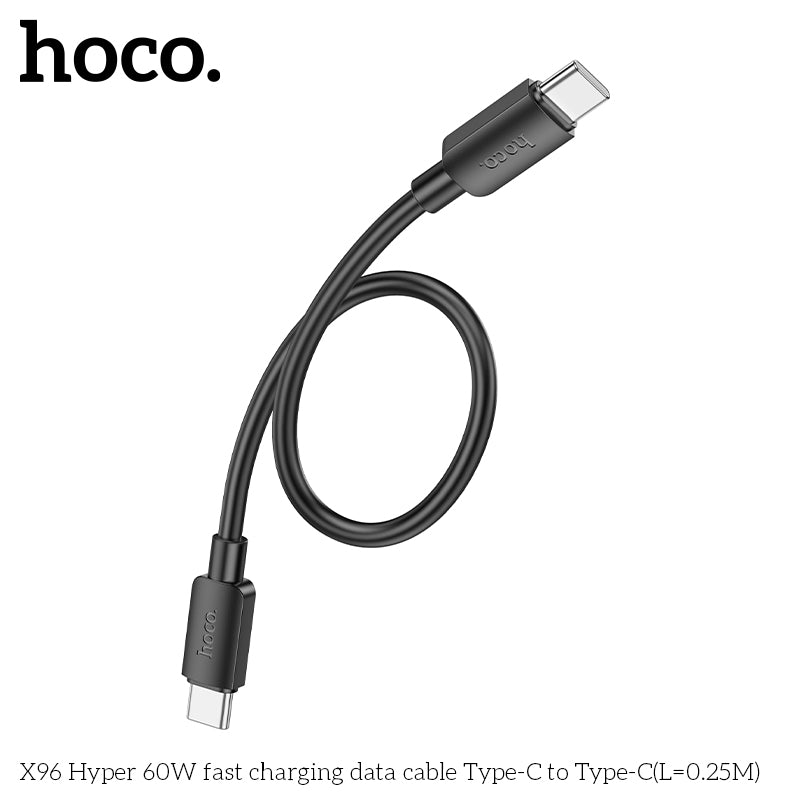 X96 Hyper 60W fast charging data cable Type-C to Type-C(L=0.25M)