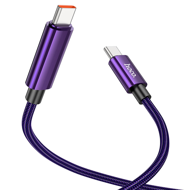 Hoco U125 Benefit 100W charging data cable with display Type-C to Type-C