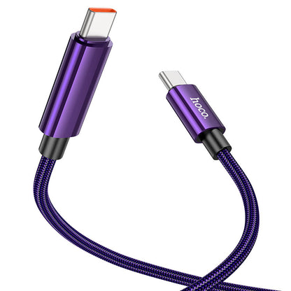 Hoco U125 Benefit 100W charging data cable with display Type-C to Type-C