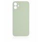 iPhone 12 Compatible Back Glass  with Logo  - Green (Big Hole)