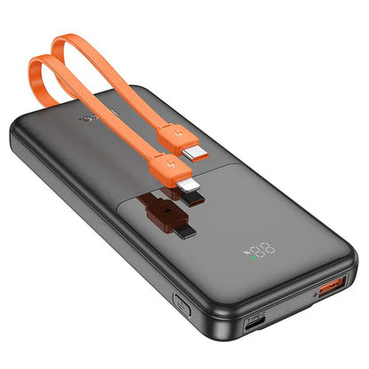 Hoco J119A Sharp charger 22.5W+PD20 fully compatible power bank with digital display and cable(20000mAh)