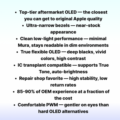 HX iPhone 14 Plus Soft Oled Aftermarket Assembly