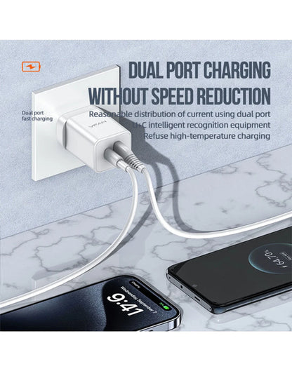 VFAN Gan 35W Dual Type-C & USB-A PD Ultra Fast Charger - AU8