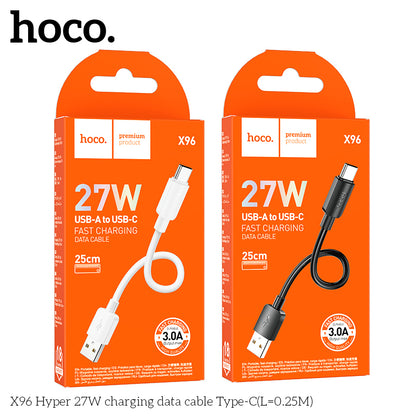X96 Hyper 27W charging data cable Type-C(L=0.25M)