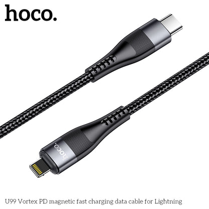 HOCO U99 Vortex PD magnetic fast charging data cable for Lightning(L=1.2M)