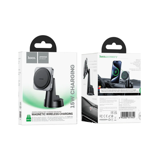 HOCO HW16 Car Wireless Charging Holder For Dashboard