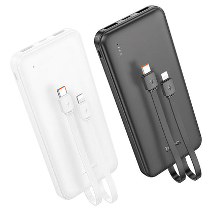 Hoco J118 Speed energy power bank with cable(10000mAh) - White